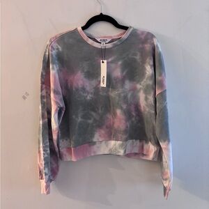 BB Dakota Pink & Gray Tie-Dye Set